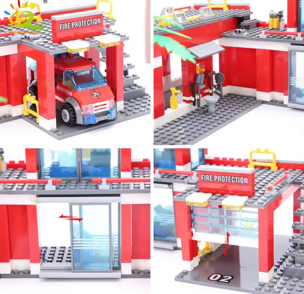 Kidzly Brick Lab - Fire Department
