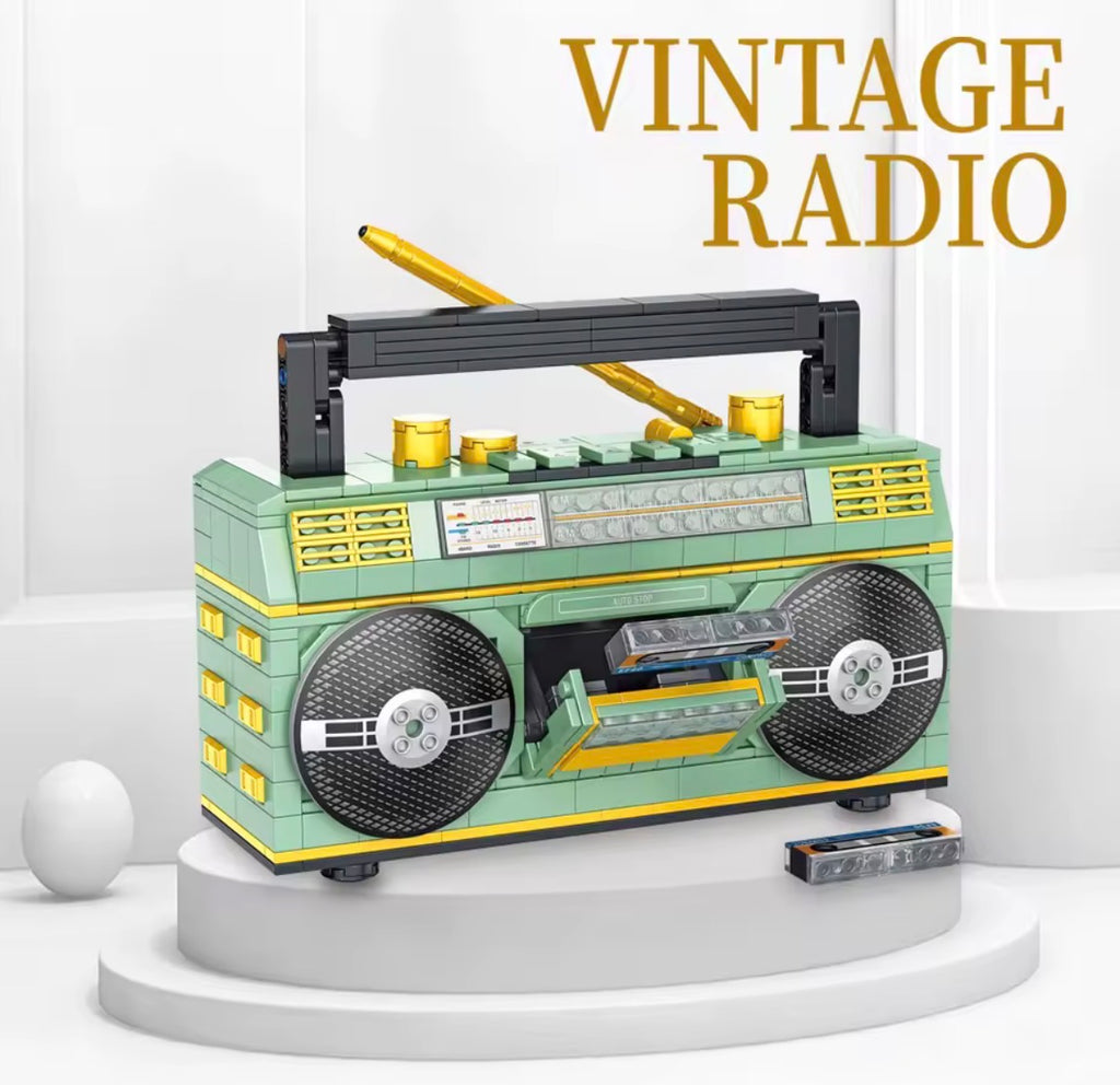 Kidzly Brick Lab - Retro Radio