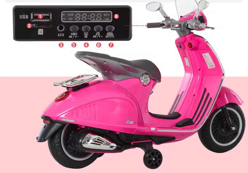 Pink Vespa Scooter Kids